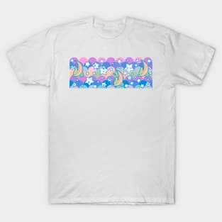 Rainbow Star Fruit Pattern T-Shirt